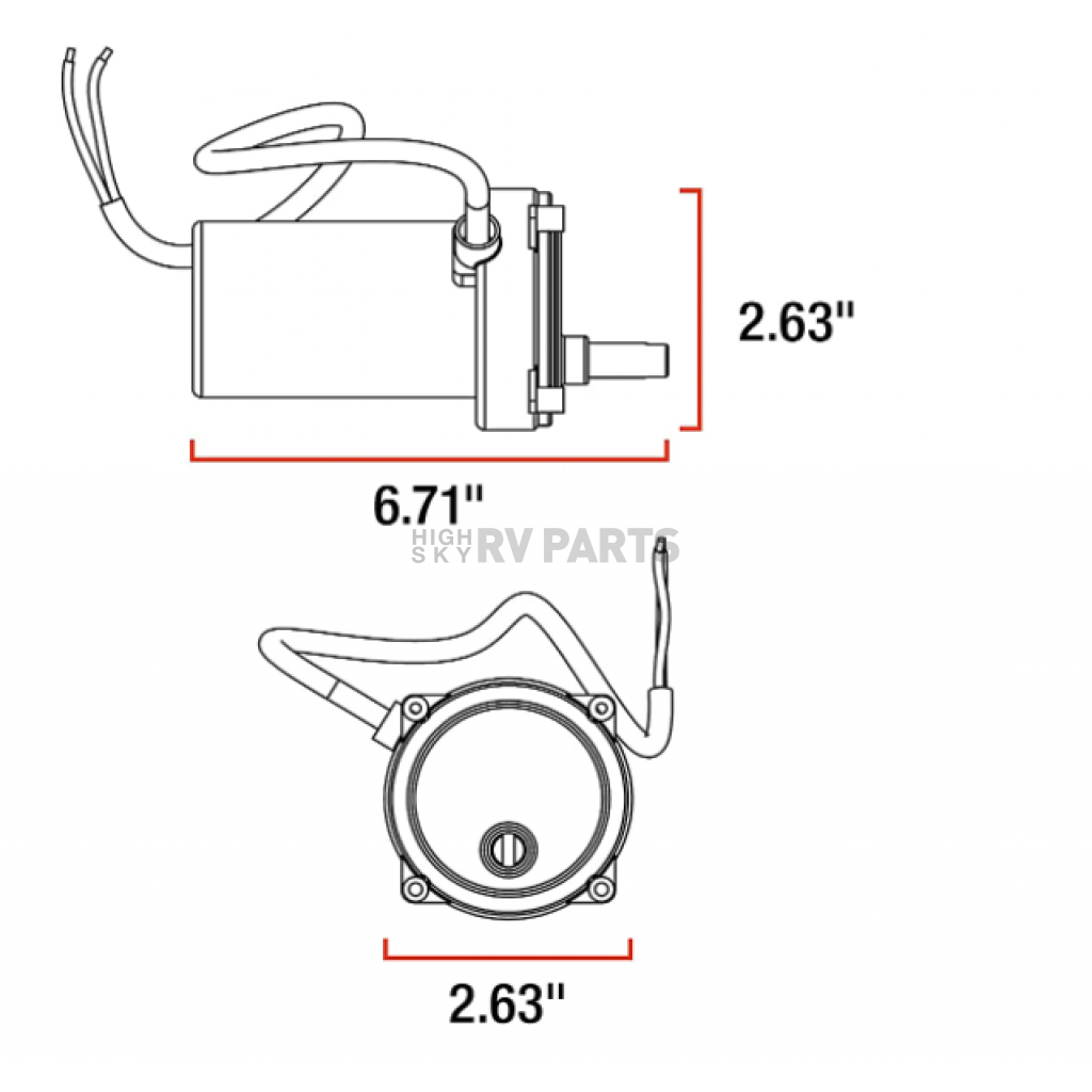 Lippert Components Trailer Stabilizer Jack Stand Motor 352338